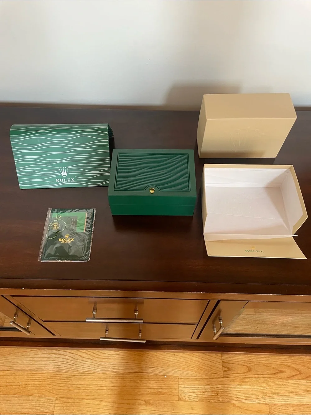 Rolex Watch Box & Accessories